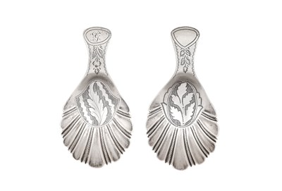 Lot 2053 - Two George IV Silver Caddy-Spoons