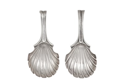 Lot 2013 - Two George III Silver Caddy-Spoons