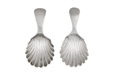 Lot 2040 - Two George IV or William IV Scottish Provincial Silver Caddy-Spoons