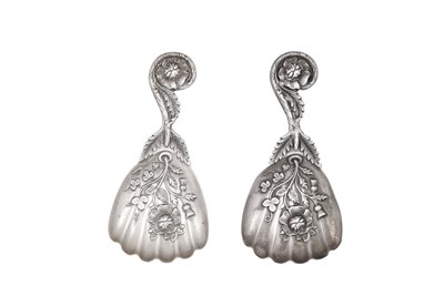Lot 2054 - Two Victorian Silver Caddy-Spoons