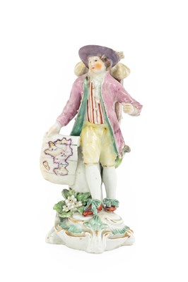 Lot 20 - A Derby Porcelain Figure of a Map Seller,...