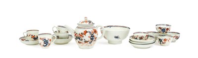 Lot 8 - An Assembled Lowestoft Porcelain Part Teaset,...
