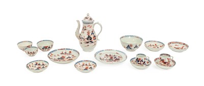 Lot 4 - An Assembled Lowestoft Porcelain Part Coffee...