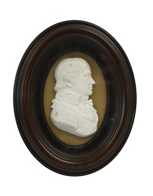 Lot 260 - A Tassie Bas-Relief Paste Profile Bust of...