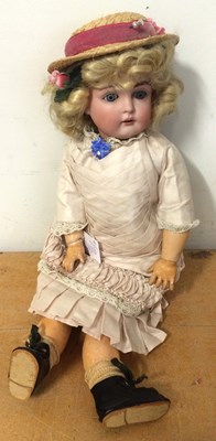 Lot 1149 - German Kestner Bisque Socket Head Doll 'Daisy',...