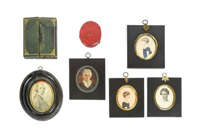 Lot 156 - English School (early 19th century): Miniature...