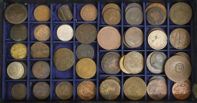 Lot 87 - Assorted 18th and 19th-Century Copper Coins,...