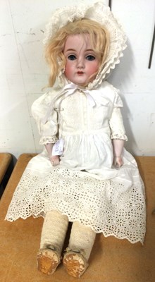 Lot 1147 - German Kestner Bisque Shoulder Head Doll...