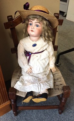 Lot 1114 - German Bisque Socket Head Doll 'Verity',...