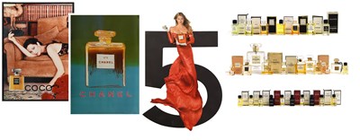 Lot 2136 - Chanel Sample Scents, Bottles and Ephemera,...