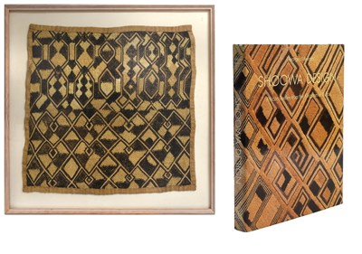 Lot 2120 - A Kuba Shoowa Textured Panel of geometric...
