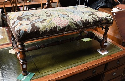 Lot 561 - An Early 19th Century Walnut Long Stool, on...