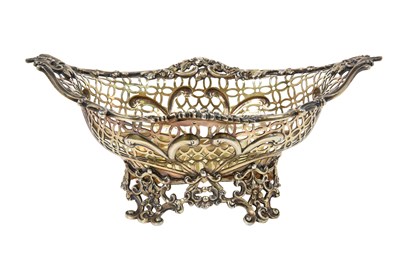 Lot A Victorian Silver-Gilt Sweetmeat Basket