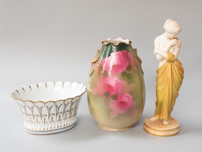 Lot 143 - Royal Worcester Figure, of a Classical lady,...
