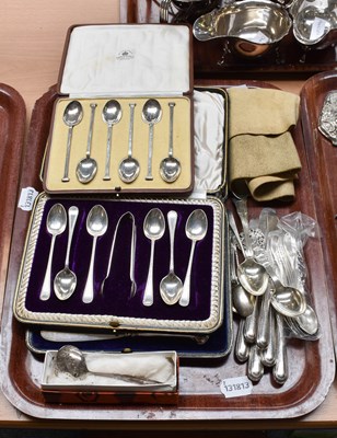 Lot 121 - A Collection of Assorted Silver Flatware,...