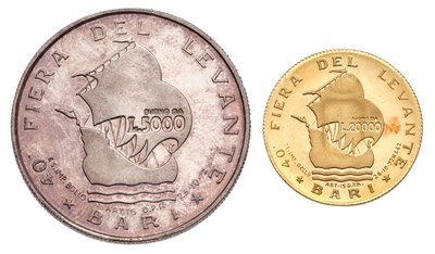 Lot 358 - Italy, Gold and Silver Medal Pair, struck to...