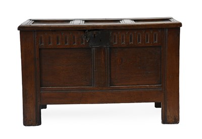 Lot 479 - A William III Joined Oak Chest, late 17th...