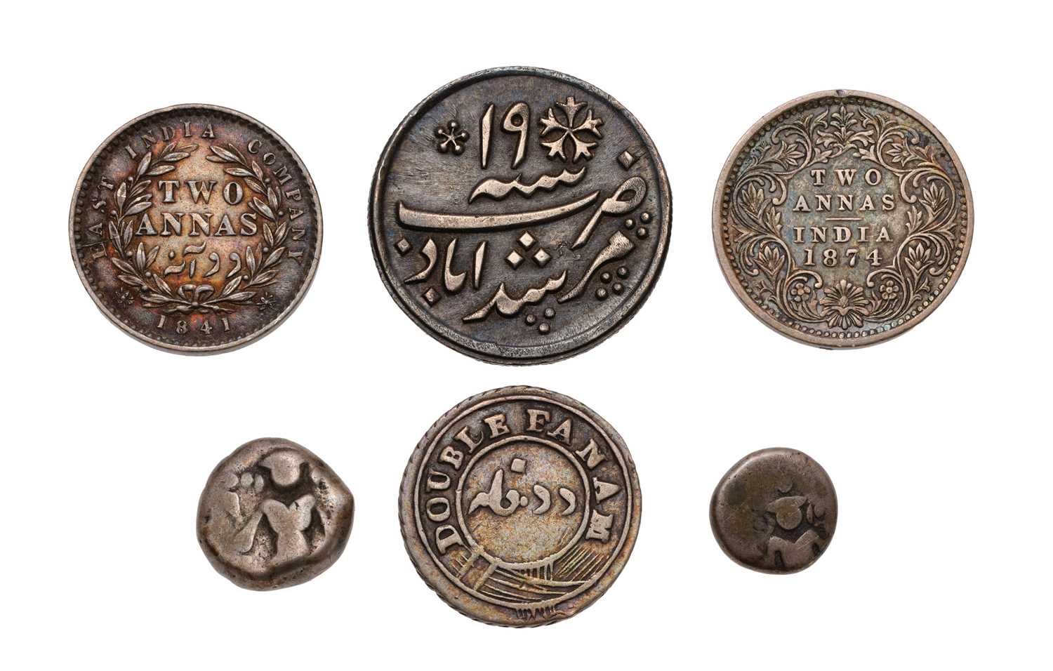 Lot 108 - India, Assorted Coins, to include: a Bengal...