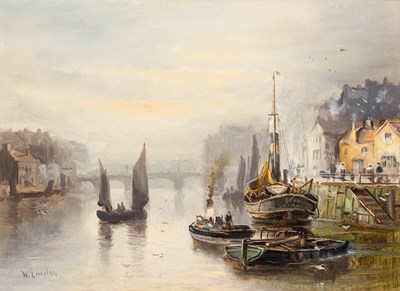 Lot 447 - Walter Linsley Meegan (1859-1944) Moored...