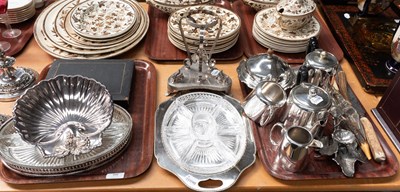 Lot 98 - A Quantity of Silver plate, including a pair...