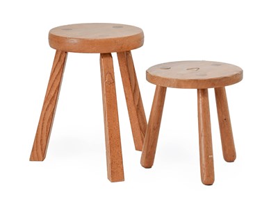 Lot 804 - Bell: Gordon Hodgson: A Beech Calf Stool, the...