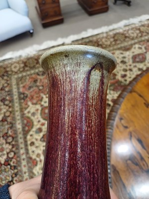 Lot 64 - A Chinese Flambe-Glazed Bottle Vase, Qing...