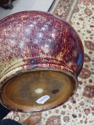 Lot 64 - A Chinese Flambe-Glazed Bottle Vase, Qing...