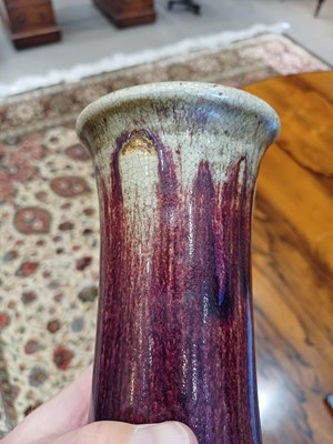 Lot 64 - A Chinese Flambe-Glazed Bottle Vase, Qing...