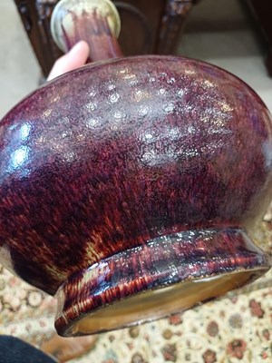 Lot 64 - A Chinese Flambe-Glazed Bottle Vase, Qing...