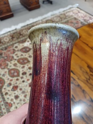 Lot 64 - A Chinese Flambe-Glazed Bottle Vase, Qing...