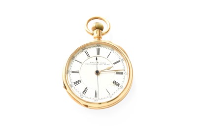 Lot 292 - An 18 Carat Gold Open Faced Pocket Watch,...