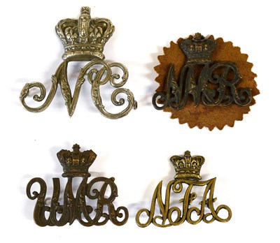 Lot 109 - Four Victorian South African Slouch Hat Badges:...