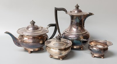 Lot 3 - A Four-Piece George V Silver Tea-Service, by...