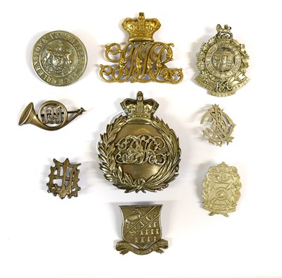Lot 110 - Nine South African Pouch/Cap Badges, including...