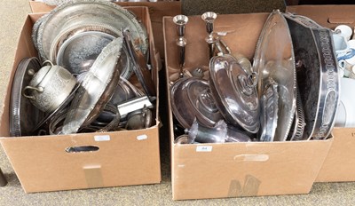 Lot 84 - A Collection of Silver Plate, including trays,...