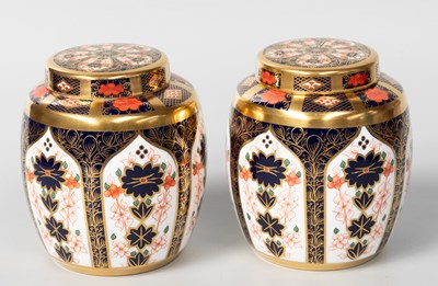 Lot 103 - Two Royal Crown Derby Imari Porcelain Ginger...