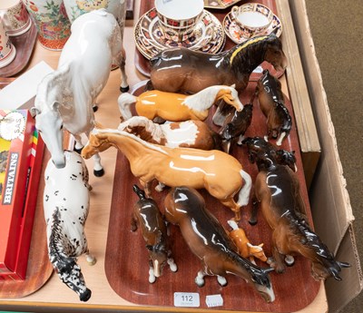 Lot 112 - Beswick Horses, including Appaloosa Stallion,...