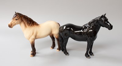 Lot 133 - Beswick Highland Pony and a Fell Pony (2)