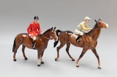 Lot 1122 - Beswick Racehorse and Jockey (Walking...