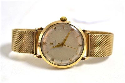 Lot 17 - A 9ct gold Omega gentleman's wristwatch