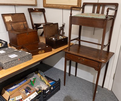 Lot 618 - An 18th Century Oak Box, a 17th century oak...
