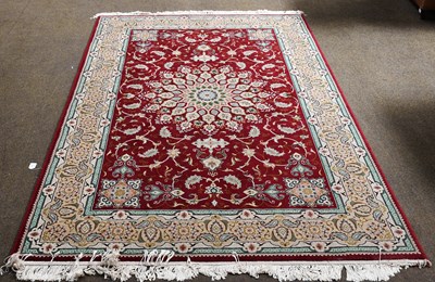 Lot 352 - Machine Made Carpet of Oriental Design, the...