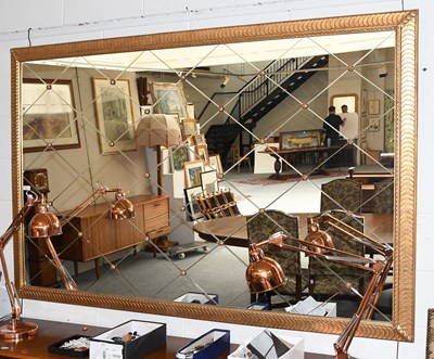 Lot 611 - A Large 19th-Century Style Gilt Framed Mirror,...