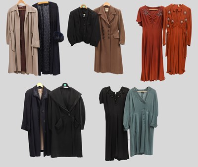 Lot 2174 - Circa 1940s and Later Ladies Coats and Dresses...