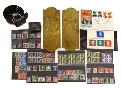 Lot 238 - A Second World War German Heer NCO's Leather...