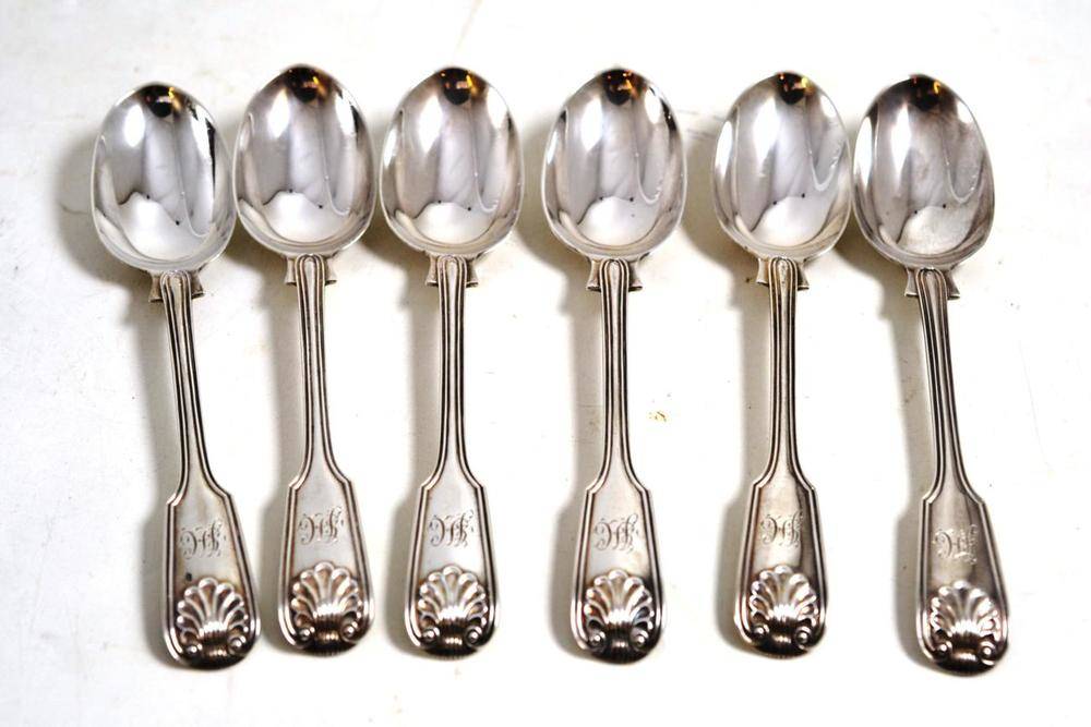 Lot 23 - Six Victorian silver teaspoons