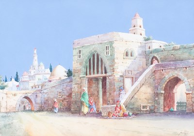 Lot 463 - James Greig (1861-1941) "An Eastern Gateway"...