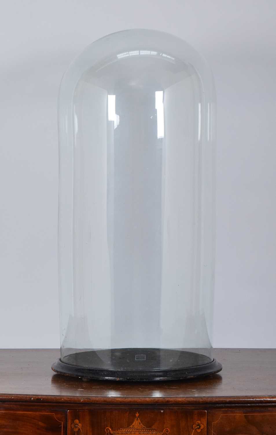 Lot 94 - Glass Dome: A Very Large Period Circular Glass...