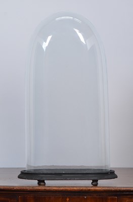 Lot Glass Dome: A Period Oval Glass Dome, with...