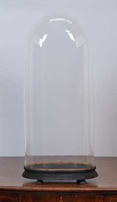 Lot Glass Dome: A Period Oval Glass Dome, with...
